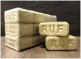 Топливные брикеты из щепы березы RUF - снова в продаже