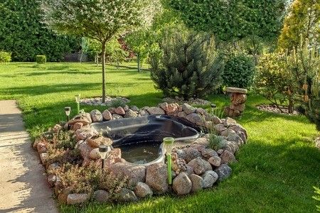 Волшебные водоемы из натуральных камней у вас в саду