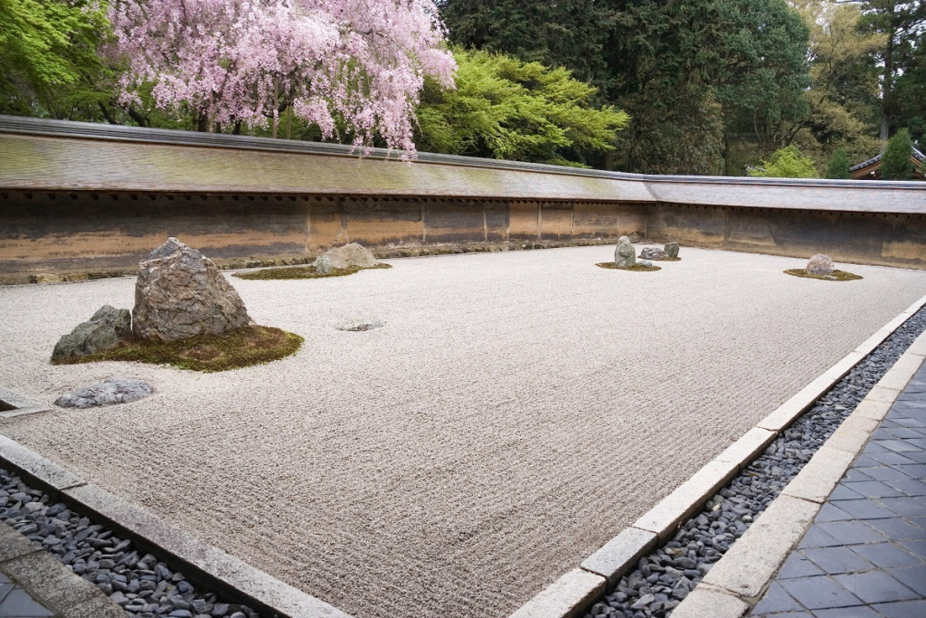 Японский сад камней — как сделать своими руками
