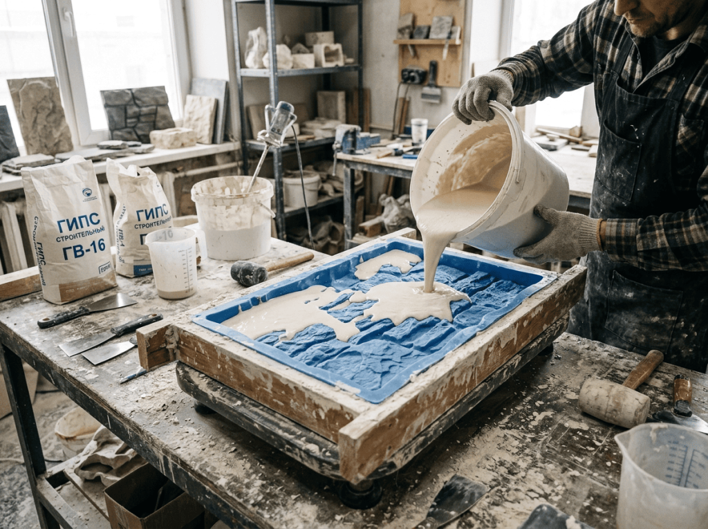 Изготовление искусственного камня
